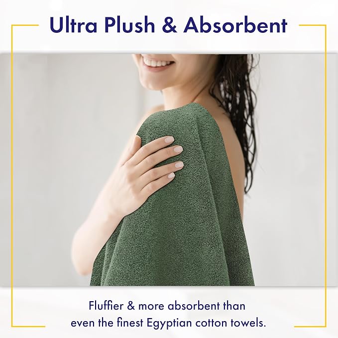 Alusa Home 100% Organic Zero-Twist Cotton Towels - Image 3