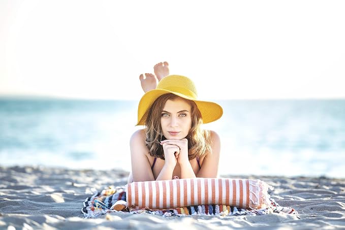 Beach Towel 100% Cotton Turkish Beach Towel Adult 38x70 Inch Pre-washed - Image 6