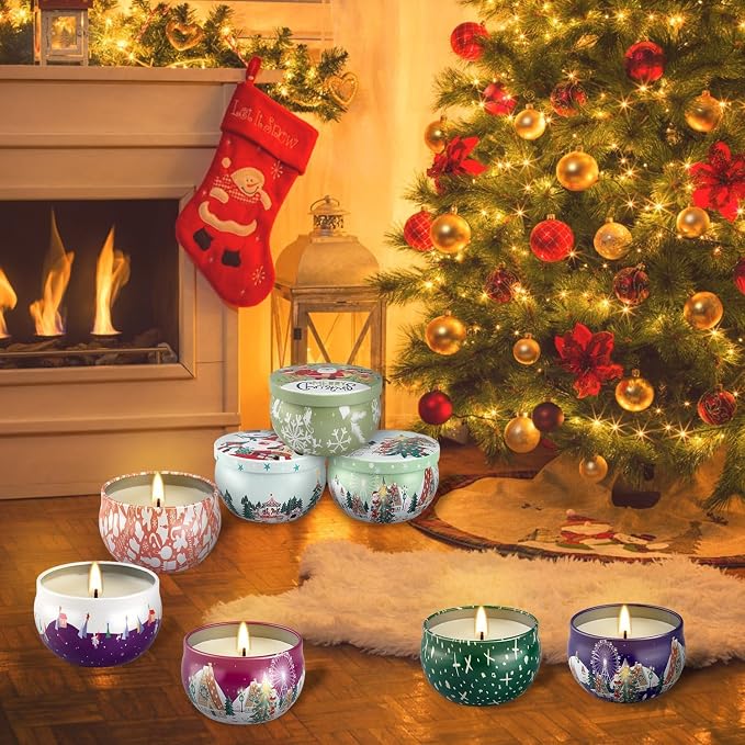 WPONSZU 24 Pack Christmas Scented Candles Gift Set - Image 5