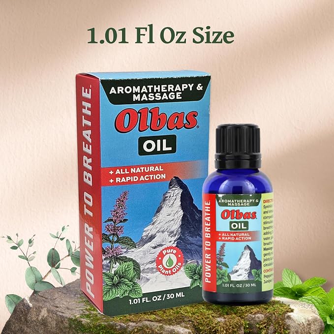 Olbas Massage and Aromatherapy Oil, 1.01 Fl Oz, body massage oil, Swiss Herbal - Image 9