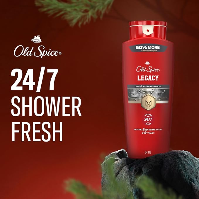 Old Spice Body Wash for Men, 24/7 Shower Fresh & Clean - Image 3