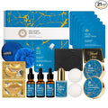 21 Pcs Men Facial Skin Care Set, Father's Day Gifts, Bath & Beard Gift Set by RAROSAACCA