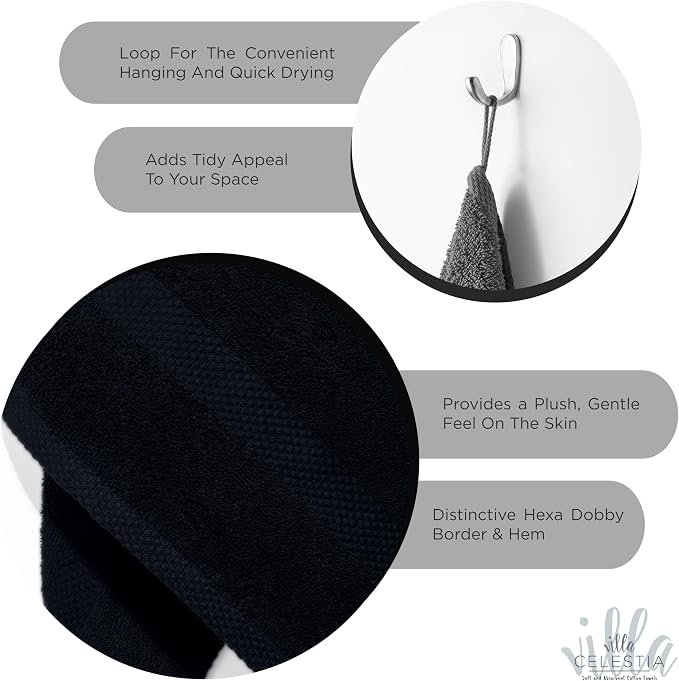 100% Cotton Wash Cloth for face & Body Set of 6, Sustainable, Highly Absorbent - Image 4