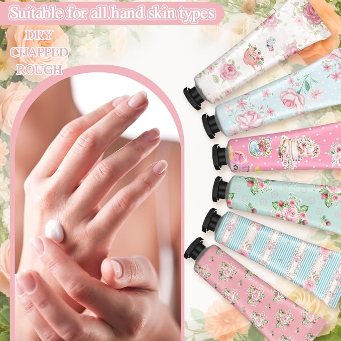 Tea Party Hand Cream Gift Set Wonderland Floral Tea Party Favor Flower - Image 7