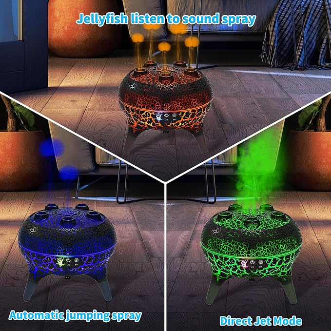 BOHOFAM Jellyfish Essential Oil Diffuser 250ML, Aroma Diffuser Hears Sound to - Image 4