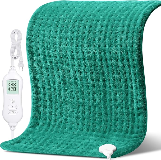 NOWWISH XXXL Heating Pad for Back Pain Relief & Period Cramps, 24x32 Inch Moist by NOWWISH