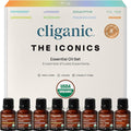 Cliganic Organic Aromatherapy Essential Oils Gift Set, 100% Pure by Cliganic