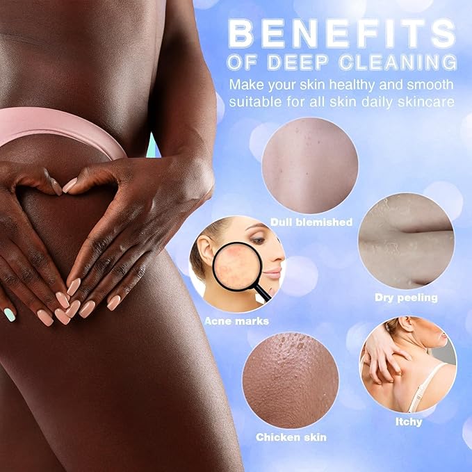 3 Pieces African Bath Sponge African Net Long Net Bath Sponge Exfoliating - Image 5