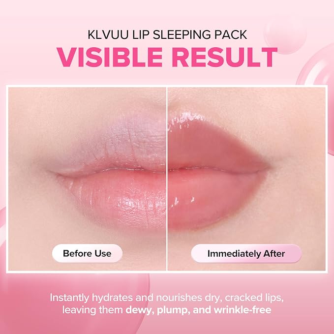 Klavuu Lip Mask Set – Overnight Deep Hydrating Korean Lip Balm Treatment - Image 5