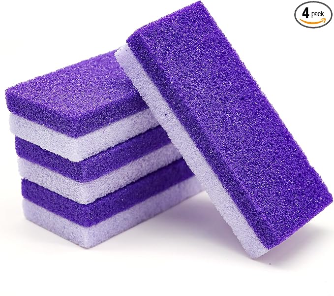 Foot Pumice Stone 4 Pack Pedicure Stone by Lenpestia
