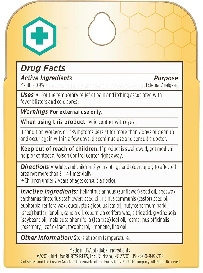 Burt's Bees Medicated Lip Balm, - Image 6