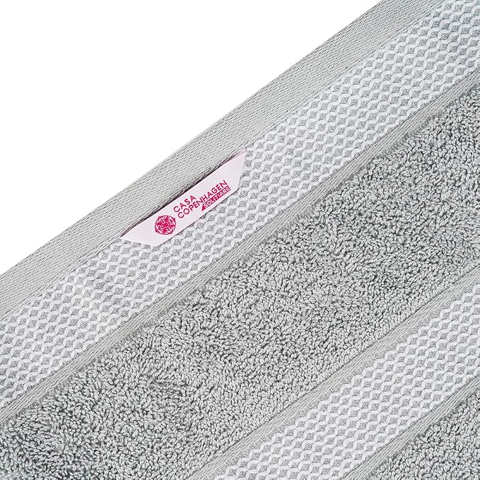 CASA COPENHAGEN Solitaire 2Pcs 100% Egyptian Cotton Large Designer Bathsheet - Image 6