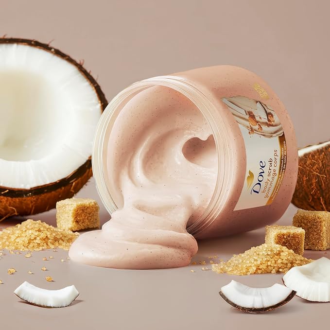 Dove Brown Sugar and Coconut Butter Body Scrub Exfoliates and Deeply Nourishes - Image 7