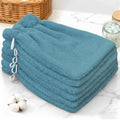 VOOVA & MOVAS 6-Pack Shower Wash Cloth, 100% Cotton Soft Absorbent Bath Mitts by VOOVAMOVAS