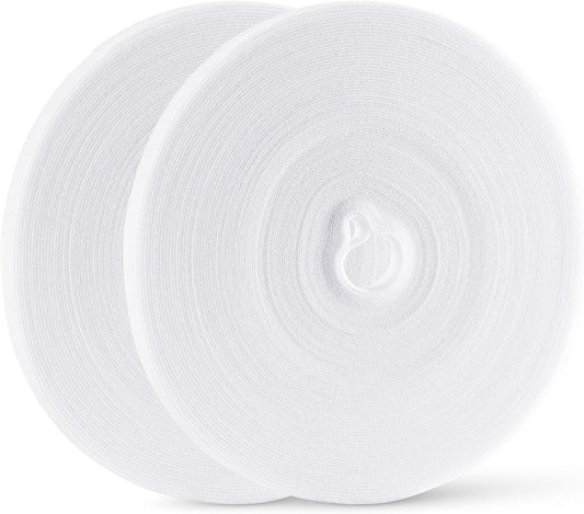 54 Yards x 1/2 Inch Reusable Cable Ties - BSELEYY Adjustable Cord Straps Cable Management Tape Cord Organization Straps Hook Loop Tape Cord Wrap for Home,Office, Wire Bundling (27Yd x 2 Rolls)