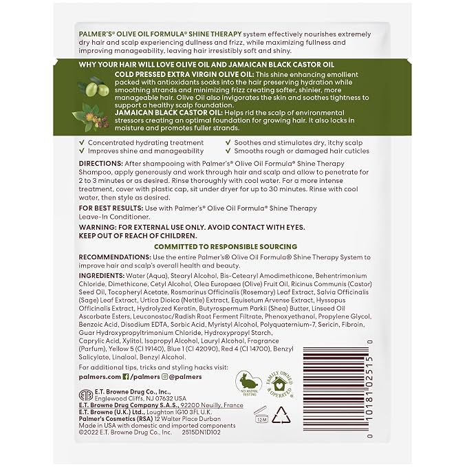 Palmer's Olive Oil Formula Deep Conditioner Packet, 2.1 Ounces - Image 2