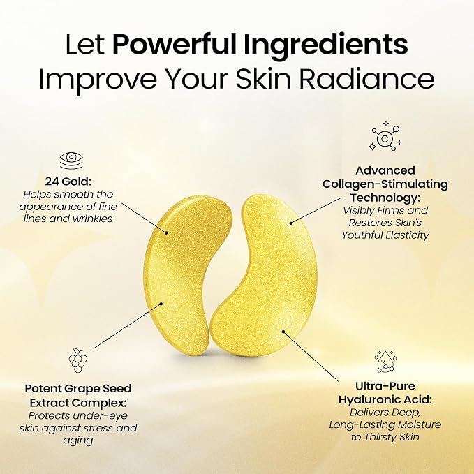LA PURE 24k Gold Under Eye Mask - Image 4