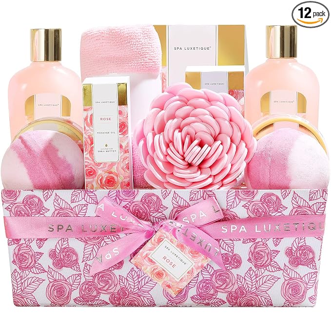 Spa Luxetique Spa Gift Baskets for Women, Bath Bombs, Body Lotion, Hand Cream by spaluxetique