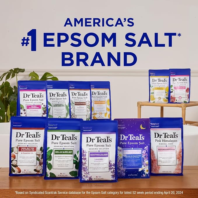 Dr Teal's Epsom Salt Magnesium Soak, Soothe & Comfort - Image 8