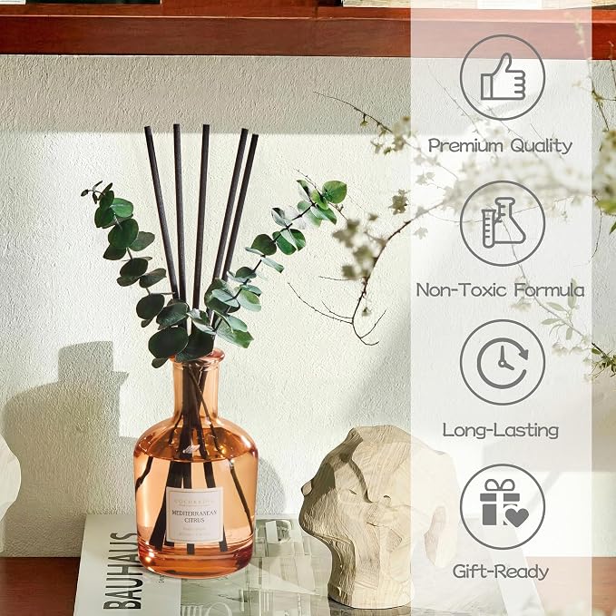 COCORRÍNA Mediterranean Citrus Reed Diffuser – 6.76 oz Essential Oil - Image 6