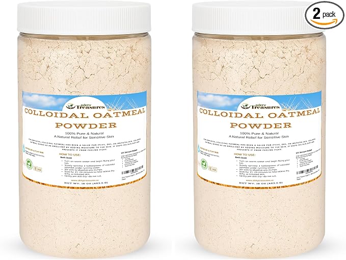 Dirty Treasures Colloidal Oatmeal Bath | Eczema & Itchy Skin Relief | Baby-Safe by DirtyTreasures