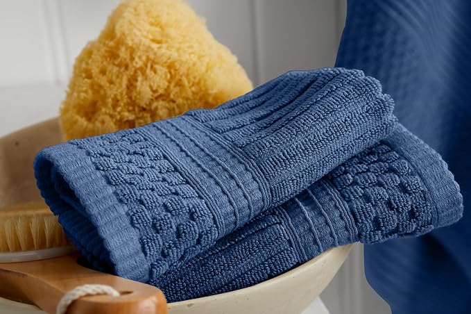 Springtree Home 100% Cotton Bath Towel Set | 6 Piece Set | Absorbent & - Image 9