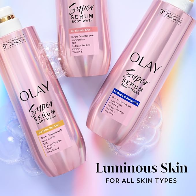 Olay Super Serum Body Wash for Rough & Bumpy Skin, Hydrating & Renewing Serum - Image 11