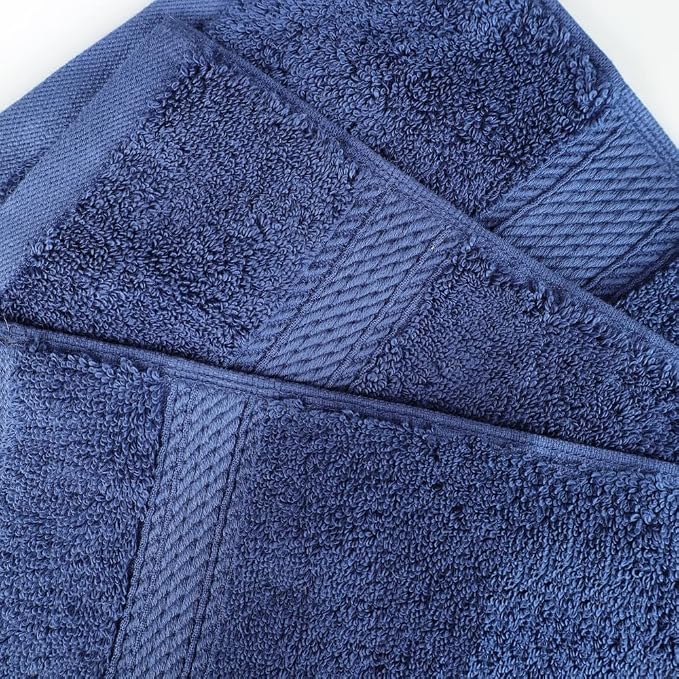 Superior Egyptian Cotton Pile Face Towel/Washcloth Set of 6, Ultra Soft Luxury - Image 5