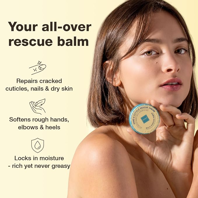 Onsen Hand & Cuticle Rescue Cream | Organic Nail Strengthener & Balm | Dry - Image 2
