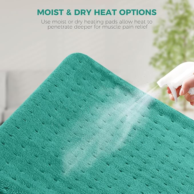 NOWWISH XXXL Heating Pad for Back Pain Relief & Period Cramps, 24x32 Inch Moist - Image 2