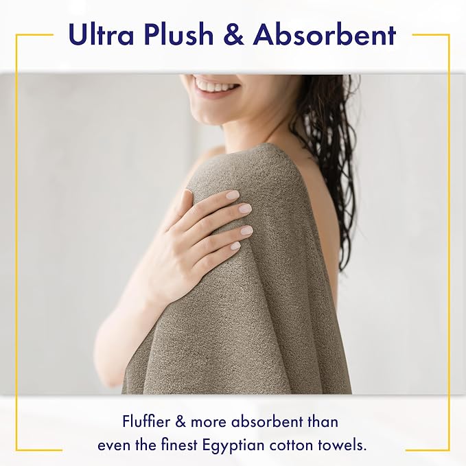 Alusa Home Ultra Soft & Plush Viscose from Bamboo Bath Towels - Image 3