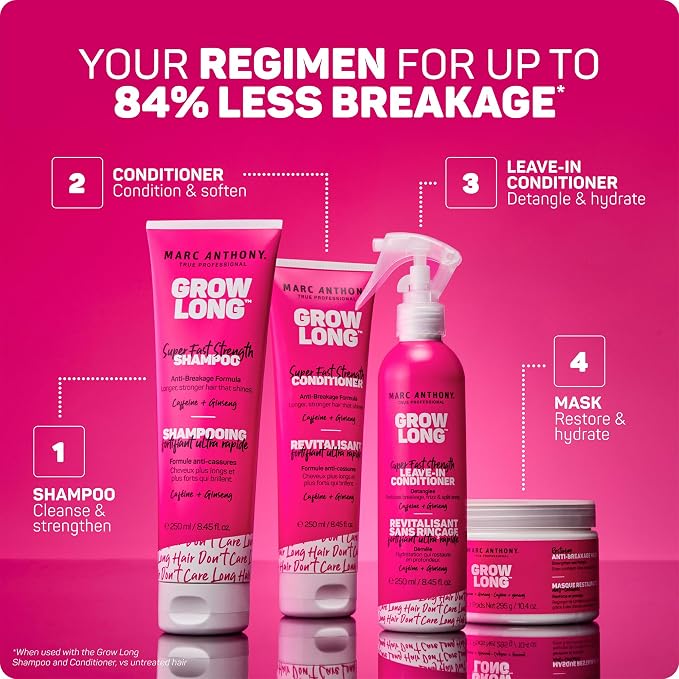 Marc Anthony Grow Long Hair Mask Conditioner, Damaged Hair & Growth - Image 6