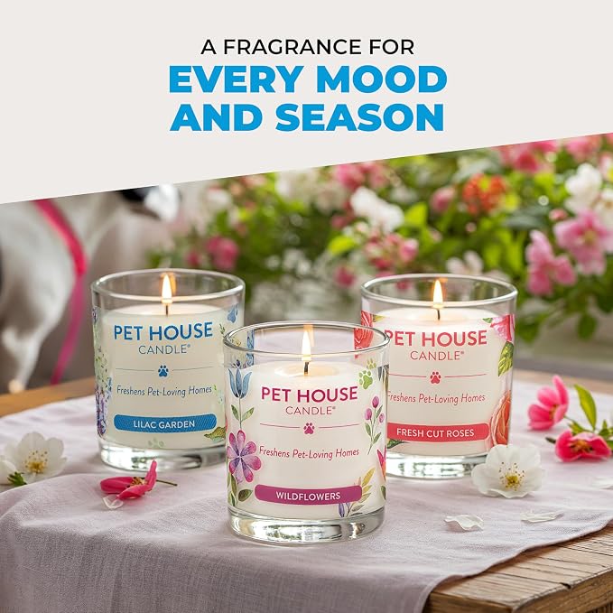 Pet House Candles, Clean Long-Lasting Pet Odor Candles - Image 8