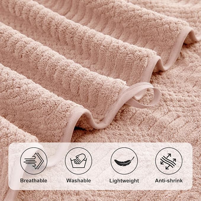 Ycosy 4 Pack Extra Large Microfiber Bath Towels Set, 35x70 inches, Less Lint - Image 9