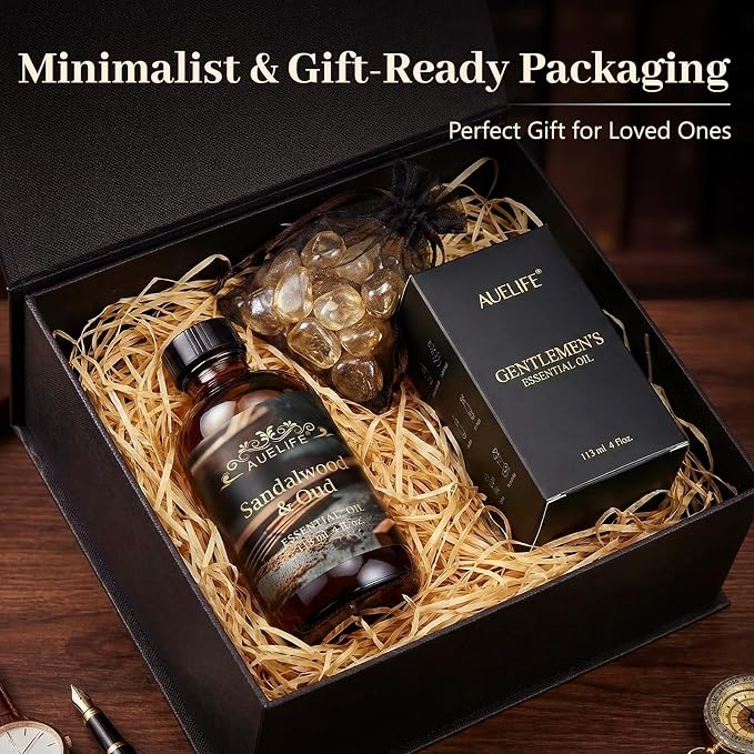Auelife 4oz Vintage Oak Men Essential Oils - Image 5