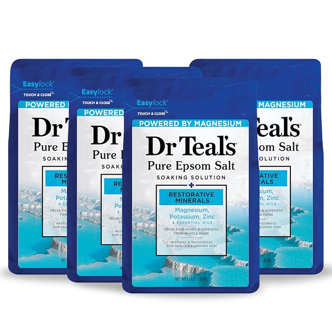 Dr Teal's Epsom Salt Magnesium Soak, Restorative Minerals by DrTeals