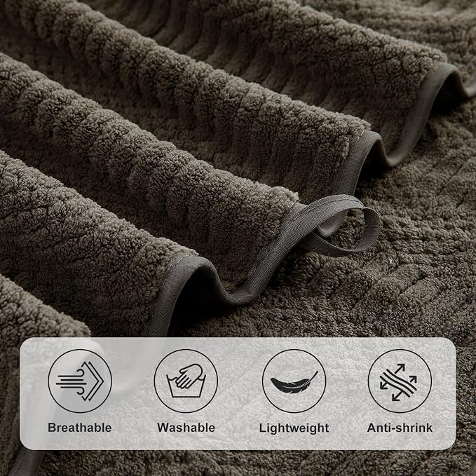 Ycosy 4 Pack Extra Large Microfiber Bath Towels Set, 35x70 inches, Less Lint - Image 9