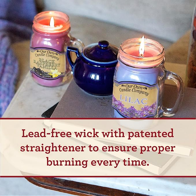Our Own Candle Company, Fizzy Pop Scented Mason Jar Candle, 100 Hour Burn Time - Image 4