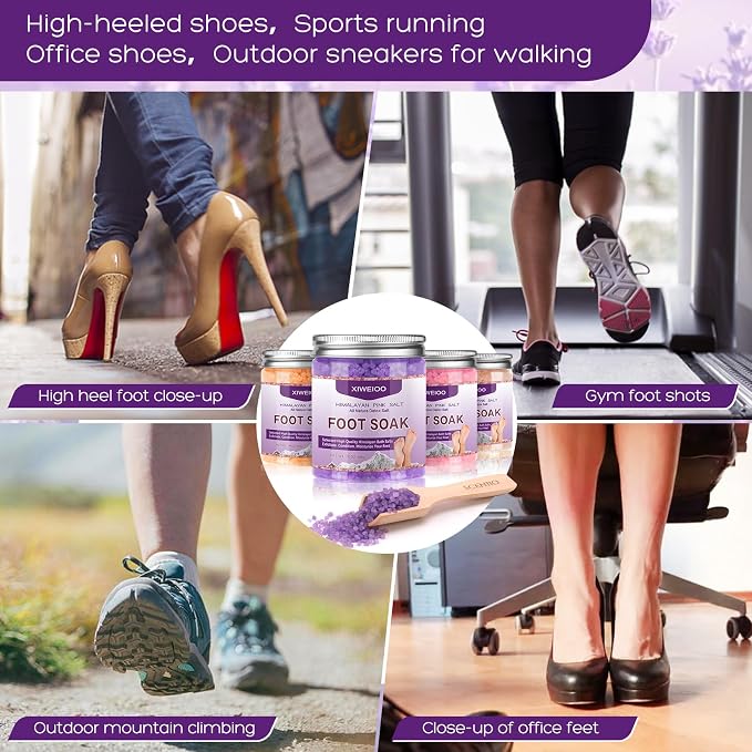 Tea Tree Oil Foot Soak Stubborn Foot Odor, Athletes Lavender Foot Soak - Image 6