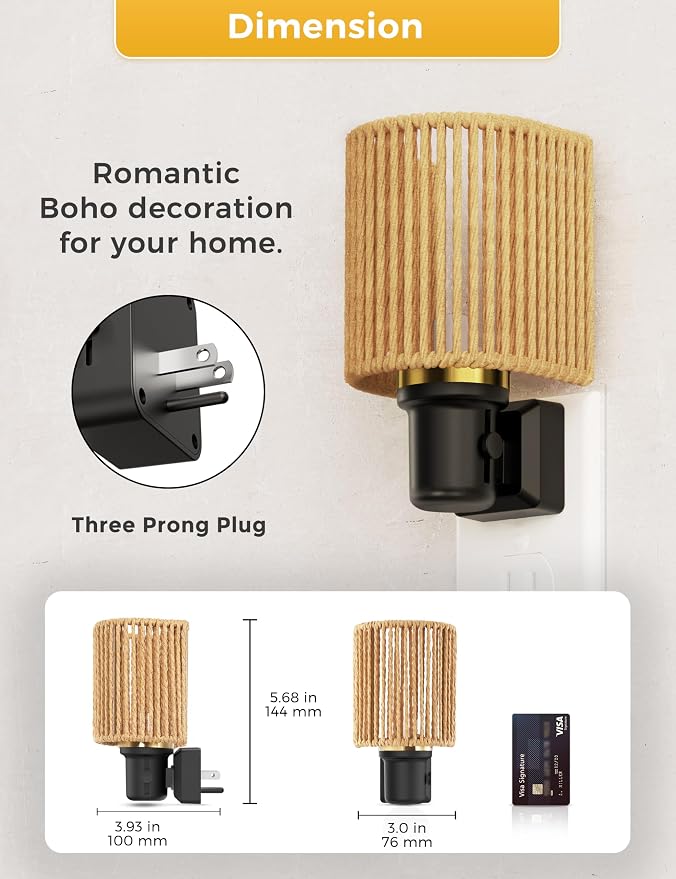 L LOHAS LED Night Lights Plug into Wall, Plug in Night Light, Bohemian - Image 7
