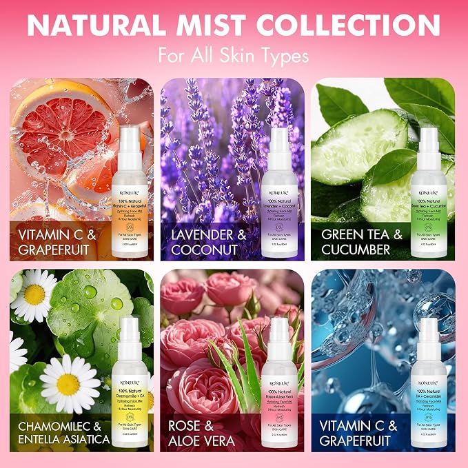 KONEUK Skincare Refreshing Face Mist Kit-Long Hydration and Soothing Facial - Image 3