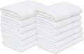 GOLD TEXTILES 12 White Economy Bath Towels Bulk Cotton Blend by GOLDTEXTILES