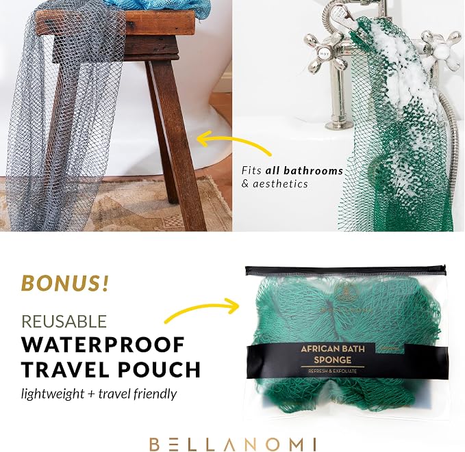 Bellanomi African Exfoliating Net Sponge - Image 8