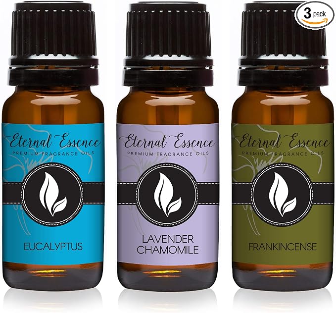 Trio - Eucalyptus, Lavender Chamomile & Frankincense - Premium Fragrance Oil by EternalEssenceOils