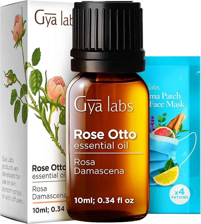 100% Pure Rose Otto Essential Oil by GyaLabs