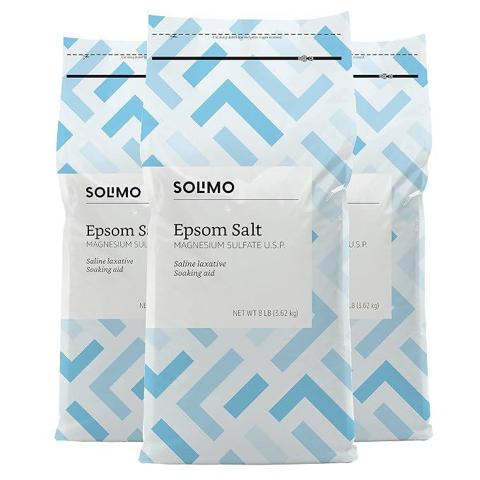 Amazon Brand - Solimo Epsom Salt Soak, Magnesium Sulfate USP, Relaxing Bath by Amazon+Brand+-+Solimo