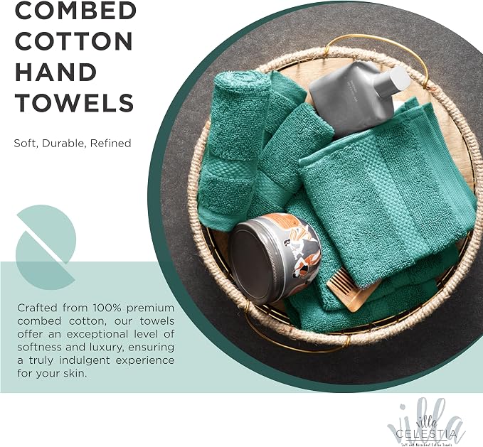 100% Cotton Wash Cloth for face & Body Set of 12, Sustainable, Highly Absorbent - Image 2