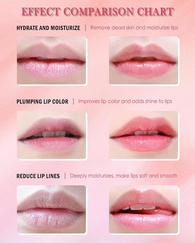 Lip Sleeping Mask Set-5 Pcs Moisturize & Nourish Lip Balm, Repair - Image 6