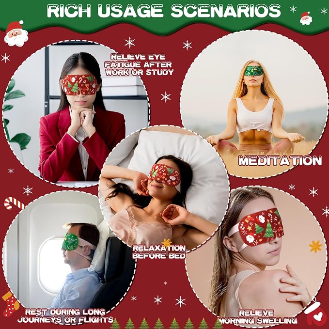 Bonuci 60 Pcs Christmas Steam Eye Masks Bulk - Image 5