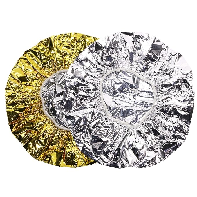 Tupalizy 4PCS Deep Conditioning Heat Cap Aluminum Foil Shower Cap - Image 5